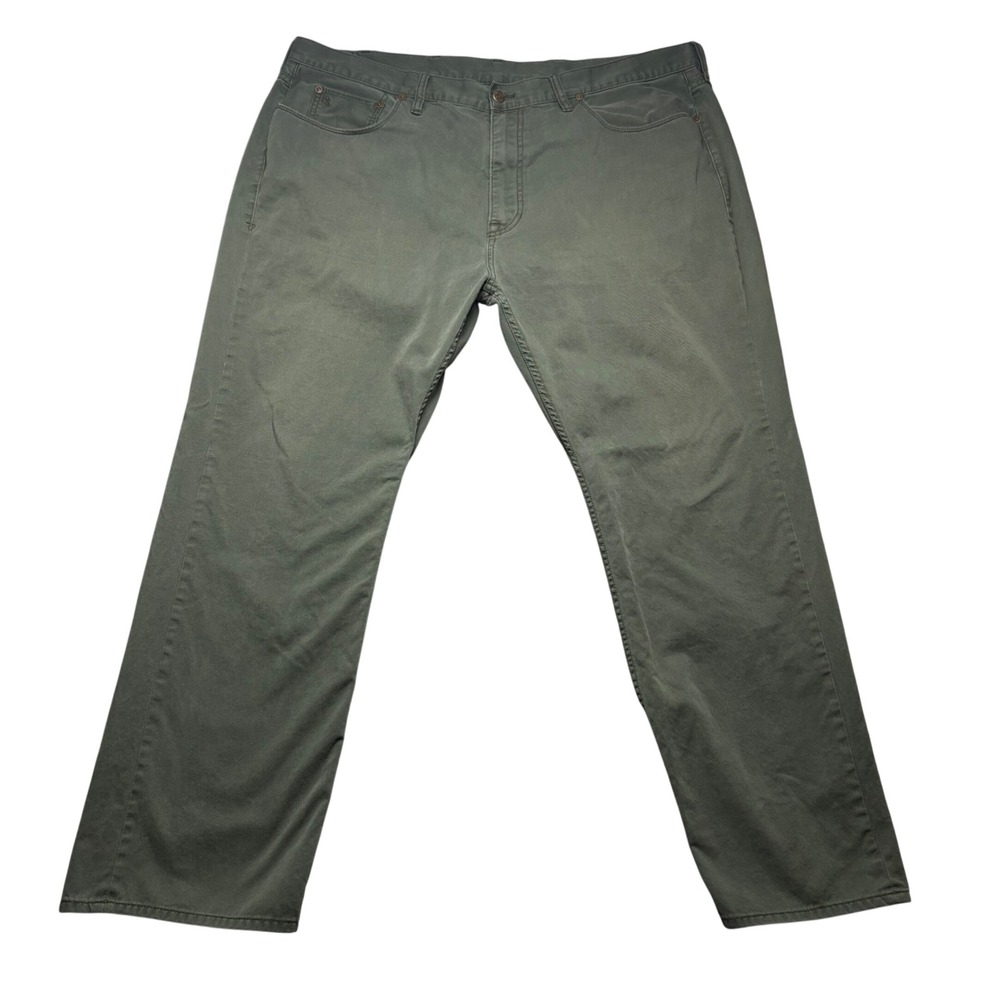Polo Ralph Lauren Pants Mens 44 Green Chino Straight Leg 5 Pocket Cotton 44x32